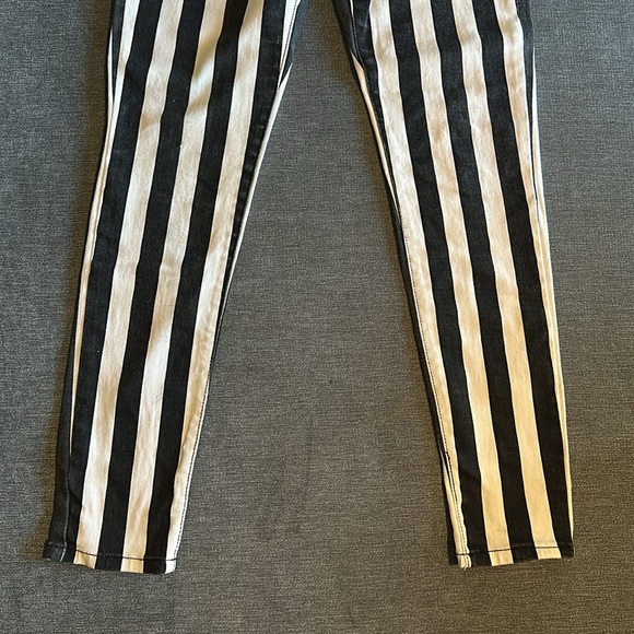 Grey/Black and White Striped Jean - Picture 3 of 3